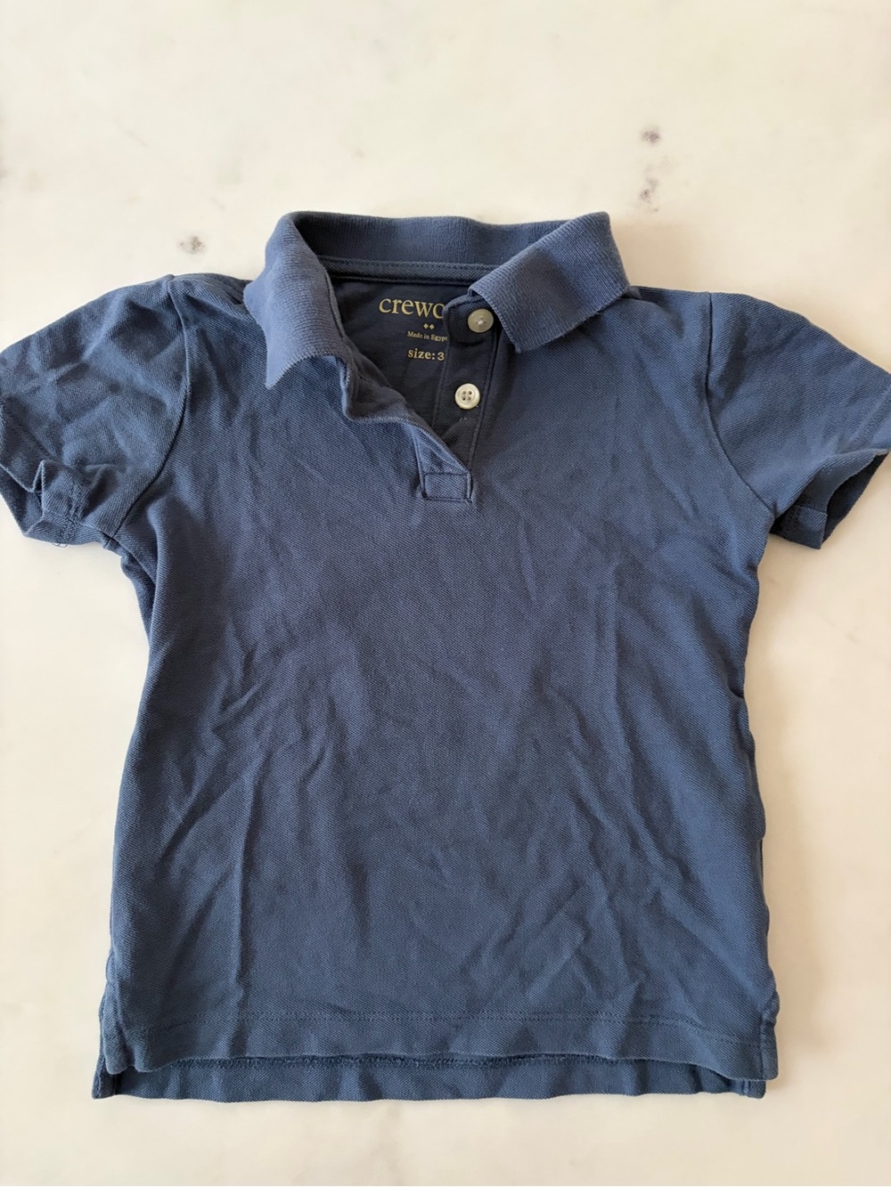 Crewcuts Slate Navy Blue Short-Sleeve Polo for Kids